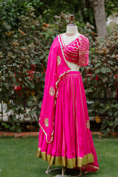 Radiant pink chaniya choli set (Navratri 2026 collection)