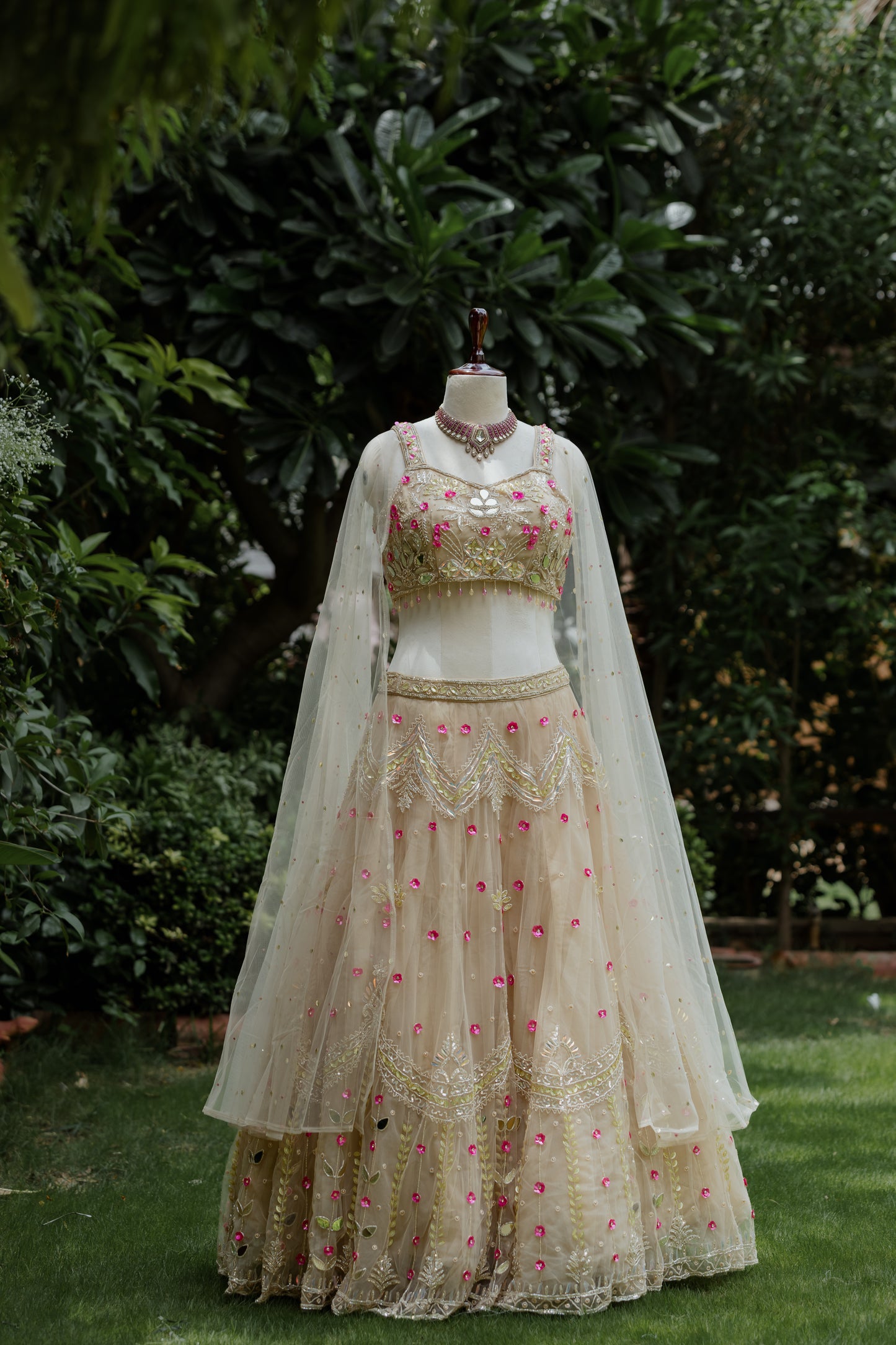 Sand dollar floral elegance lehenga set