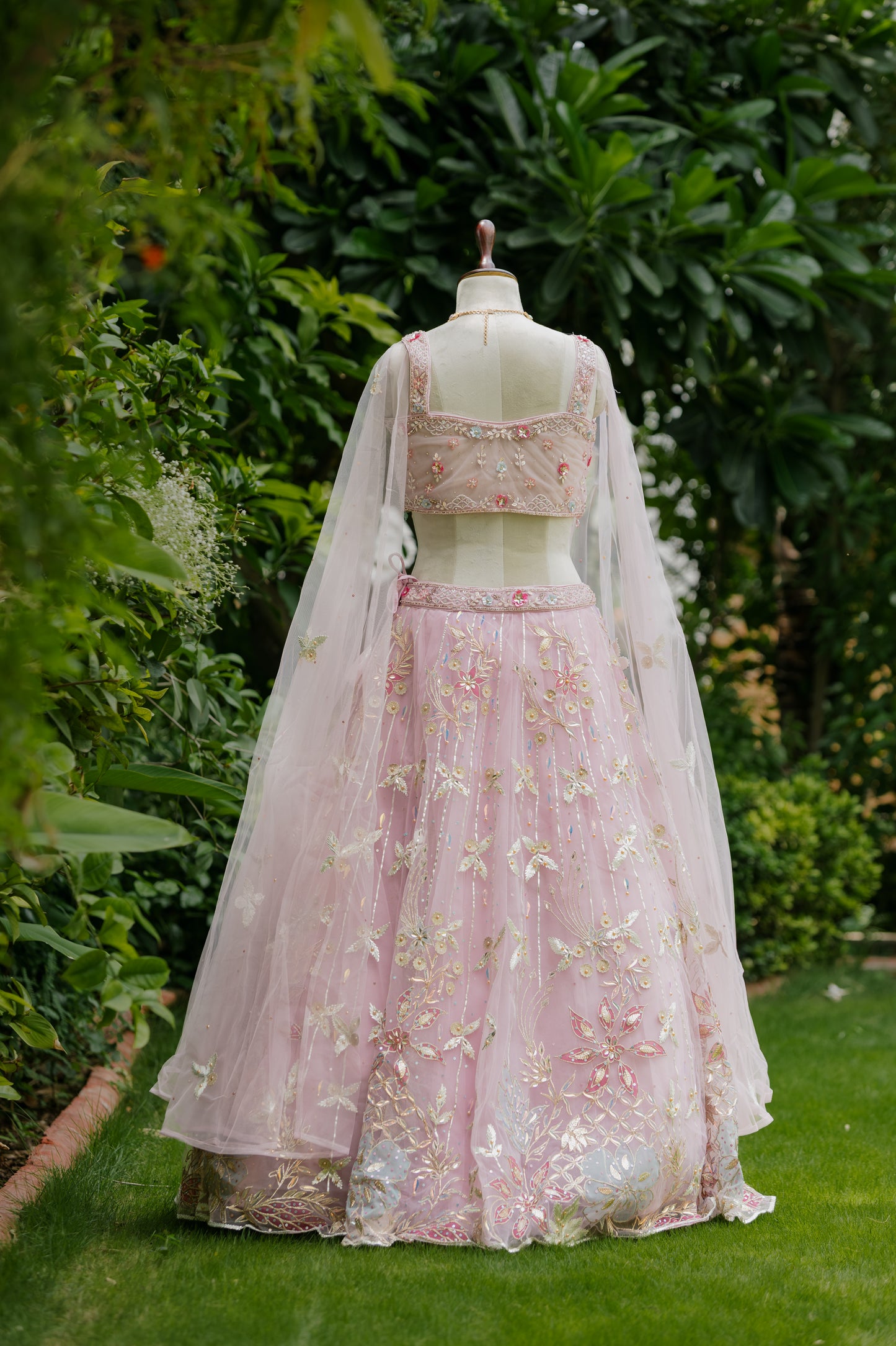 Blush blossom dream lehenga set