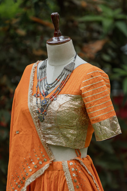 Burnt orange chaniya choli set (Navratri 2026 collection)