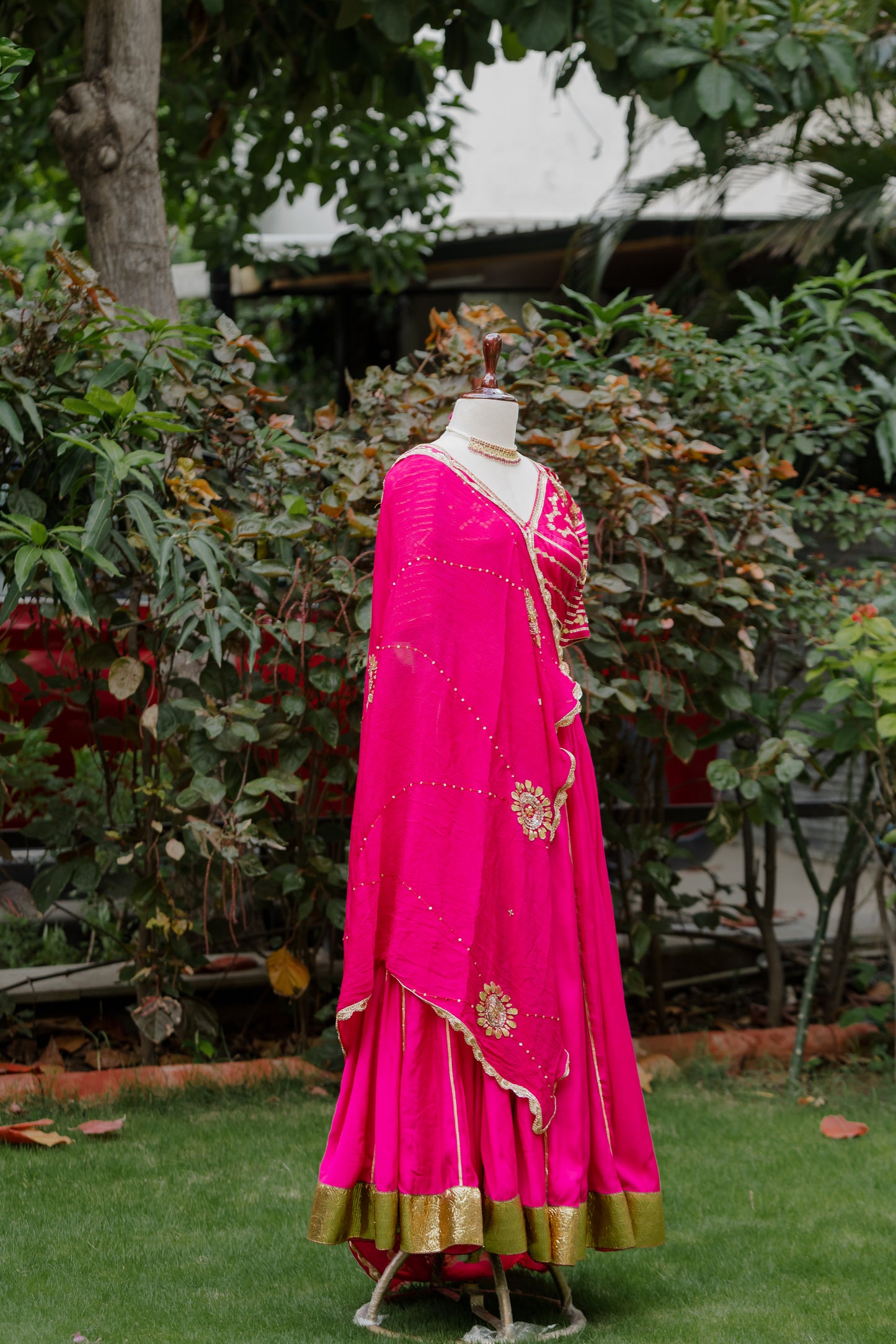 Radiant pink chaniya choli set (Navratri 2026 collection)