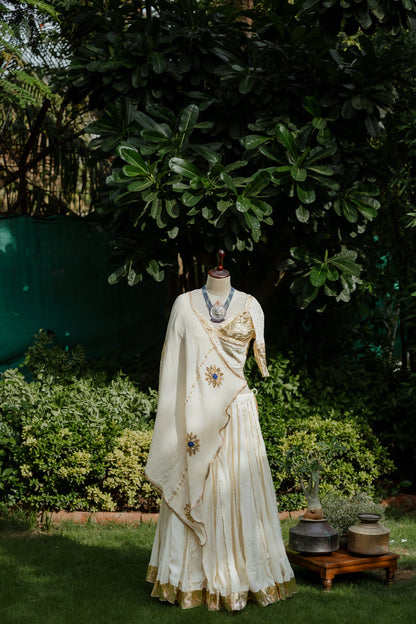 Ivory gota patti chaniya choli set (Navratri 2026 collection)