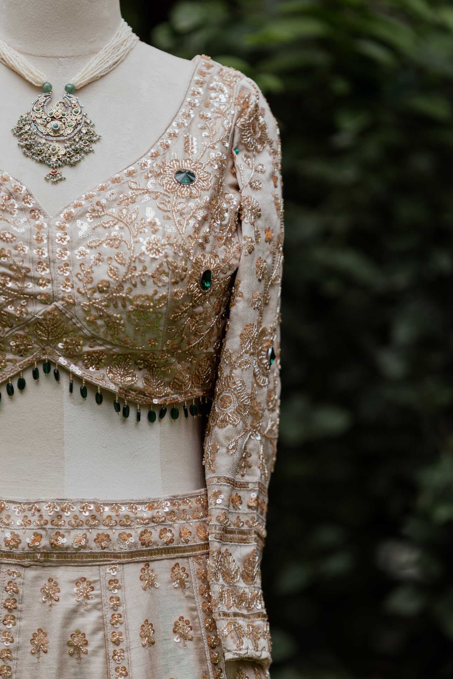 Shell pink regal elegance lehenga set