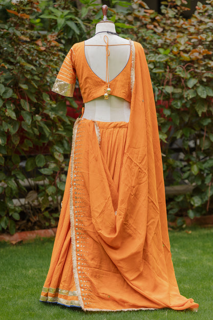 Burnt orange chaniya choli set (Navratri 2026 collection)