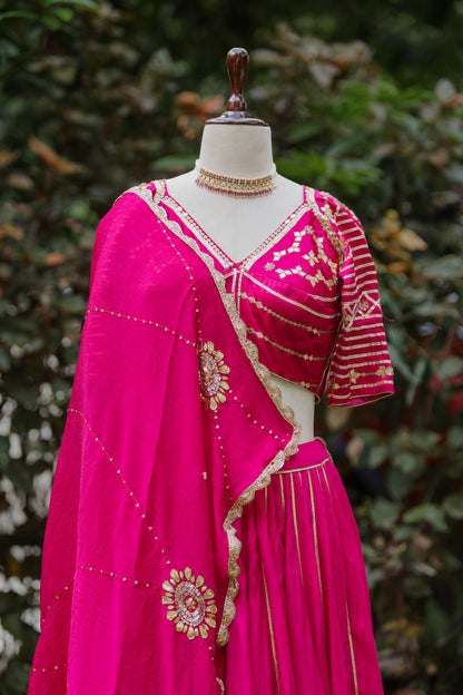Radiant pink chaniya choli set (Navratri 2026 collection)