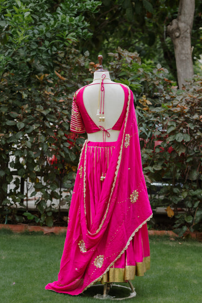 Radiant pink chaniya choli set (Navratri 2026 collection)