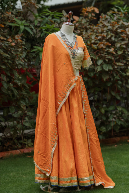 Burnt orange chaniya choli set (Navratri 2026 collection)