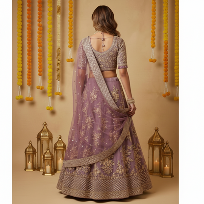 Orchid lehenga set