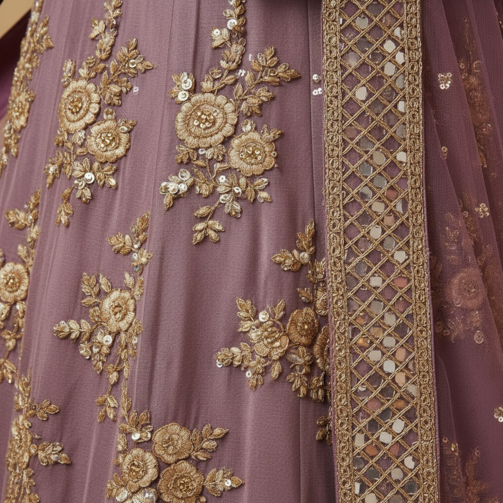 Orchid lehenga set