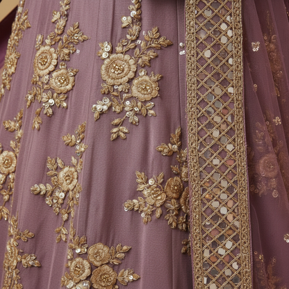 Orchid lehenga set