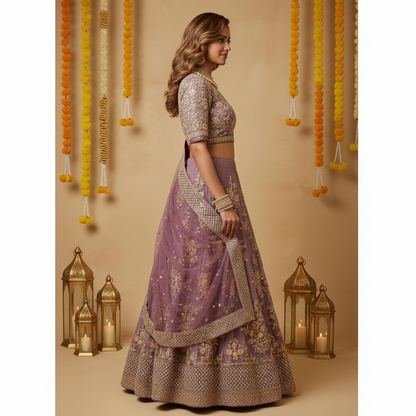 Orchid lehenga set
