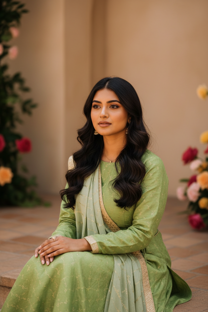 Pistachio Lehengas and kurta sets