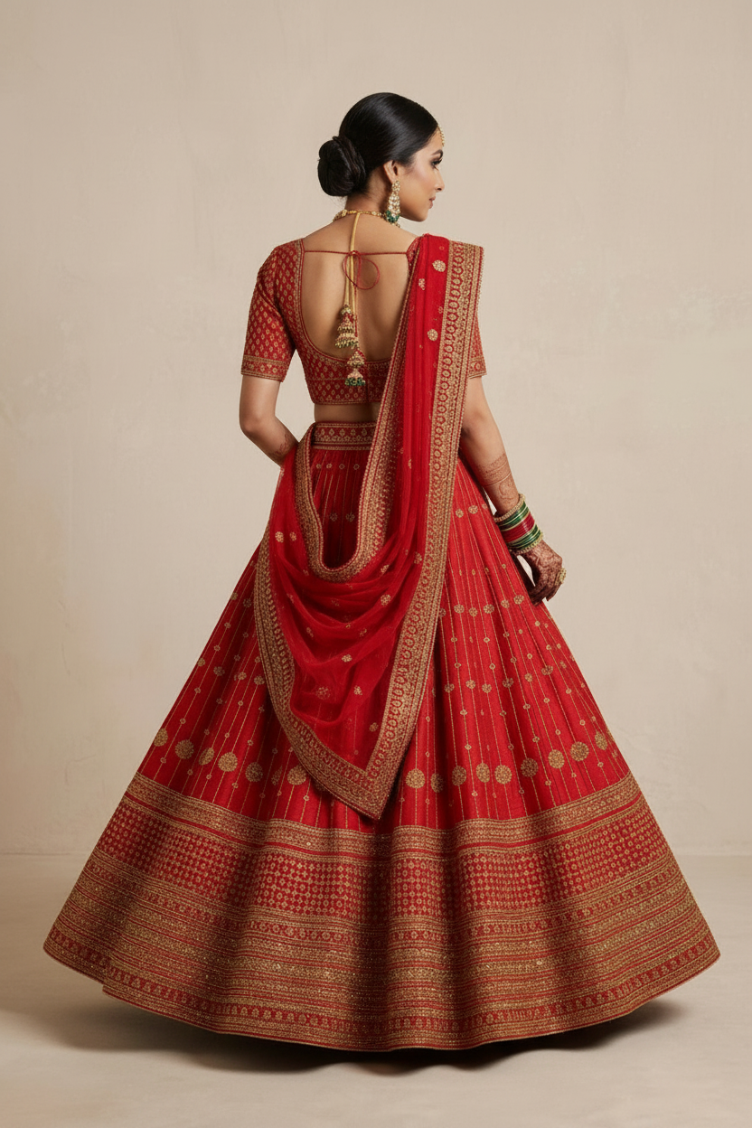 Royal red bridal set